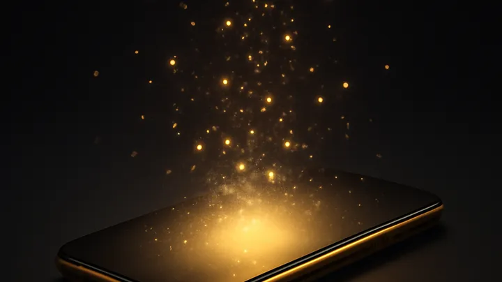 9777BD COM - Modern phone with glowing screen 9777BD COM Modern phone with glowing screen